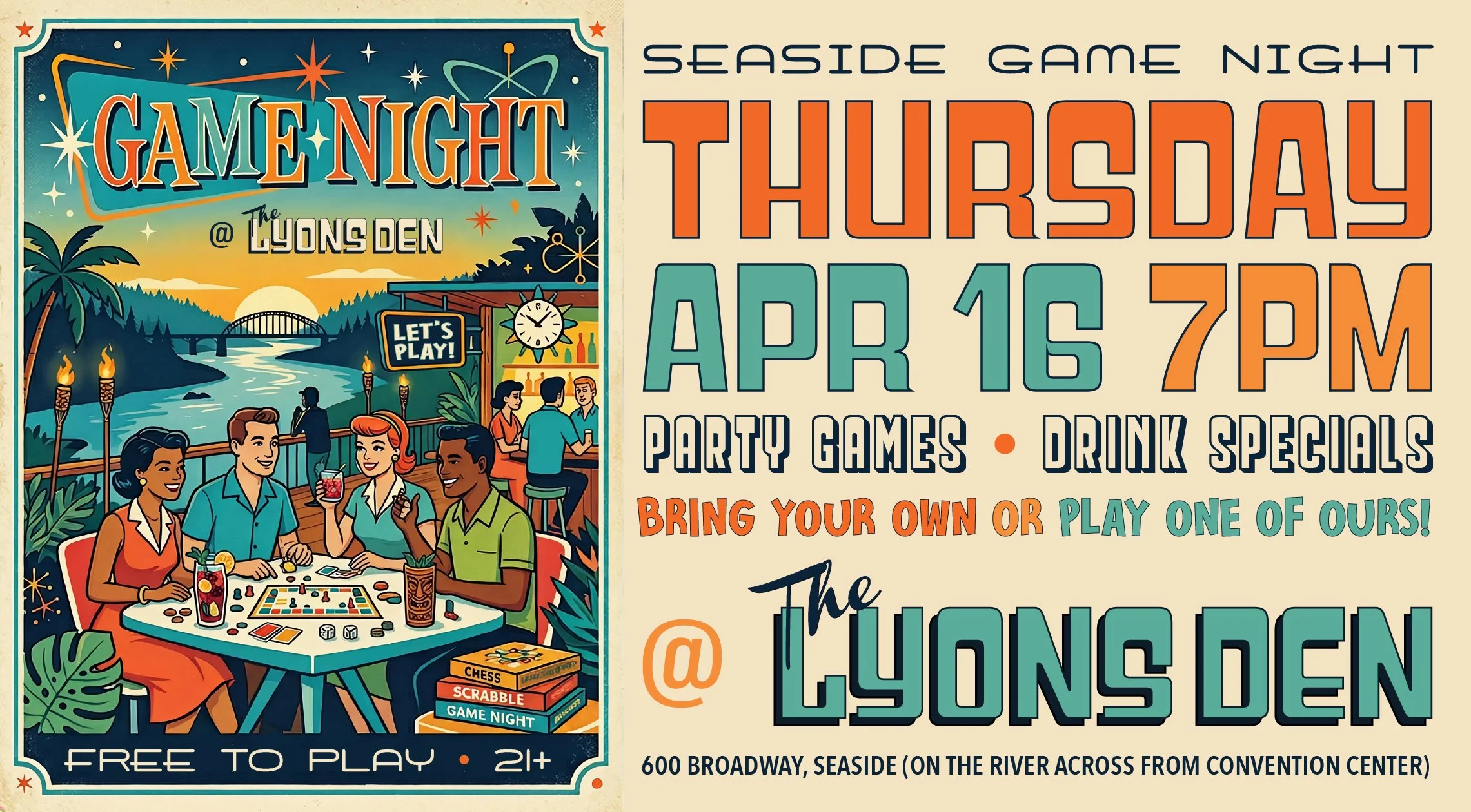 Party Game Night @ The Lyons Den