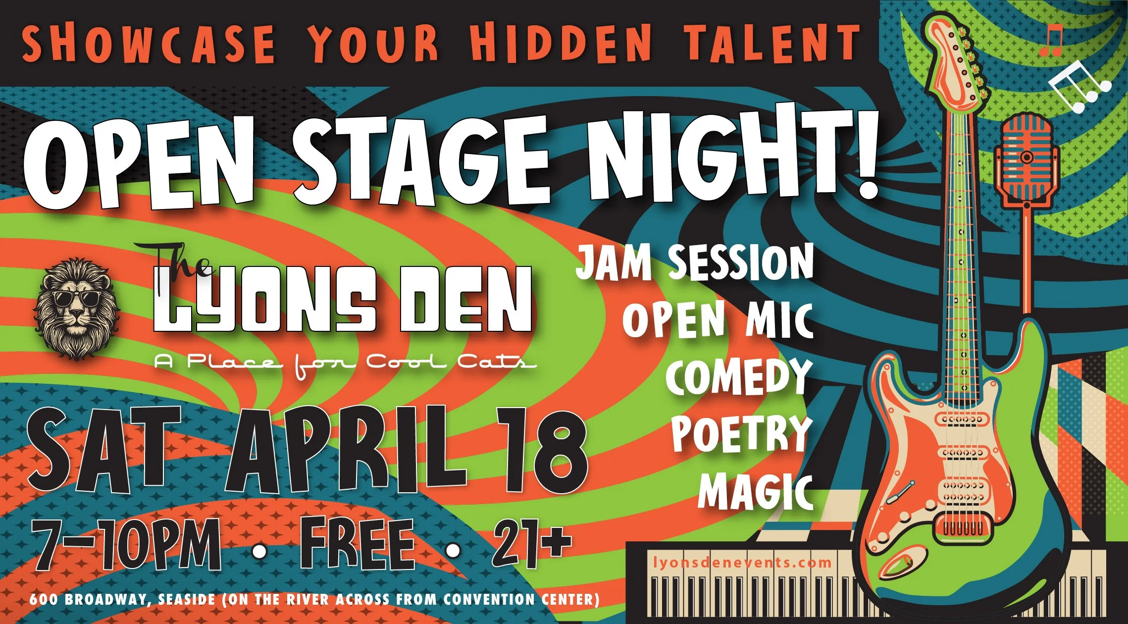 Open Stage Night Event Flyer