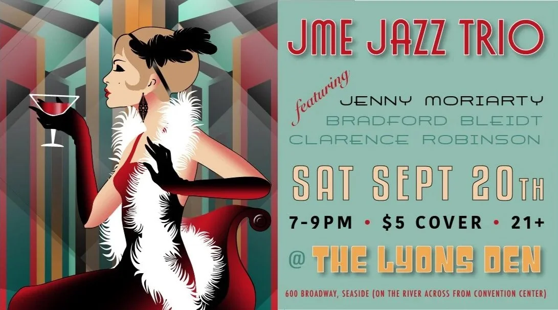 JME Jazz Trio (Feat. Portland Vocalist Jenny Moriarty) LIVE @ The Lyons Den