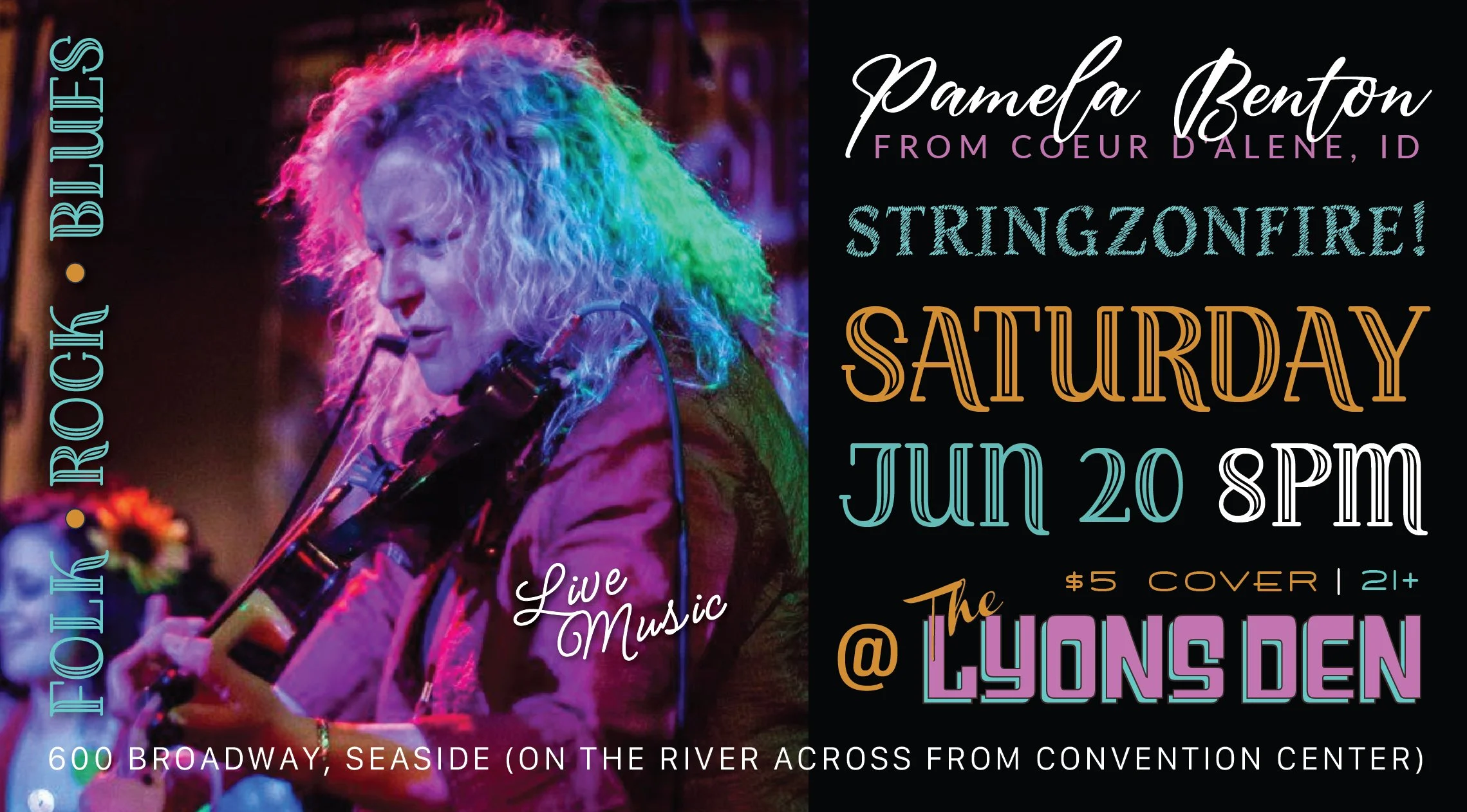 Pamela Benton Event Flyer