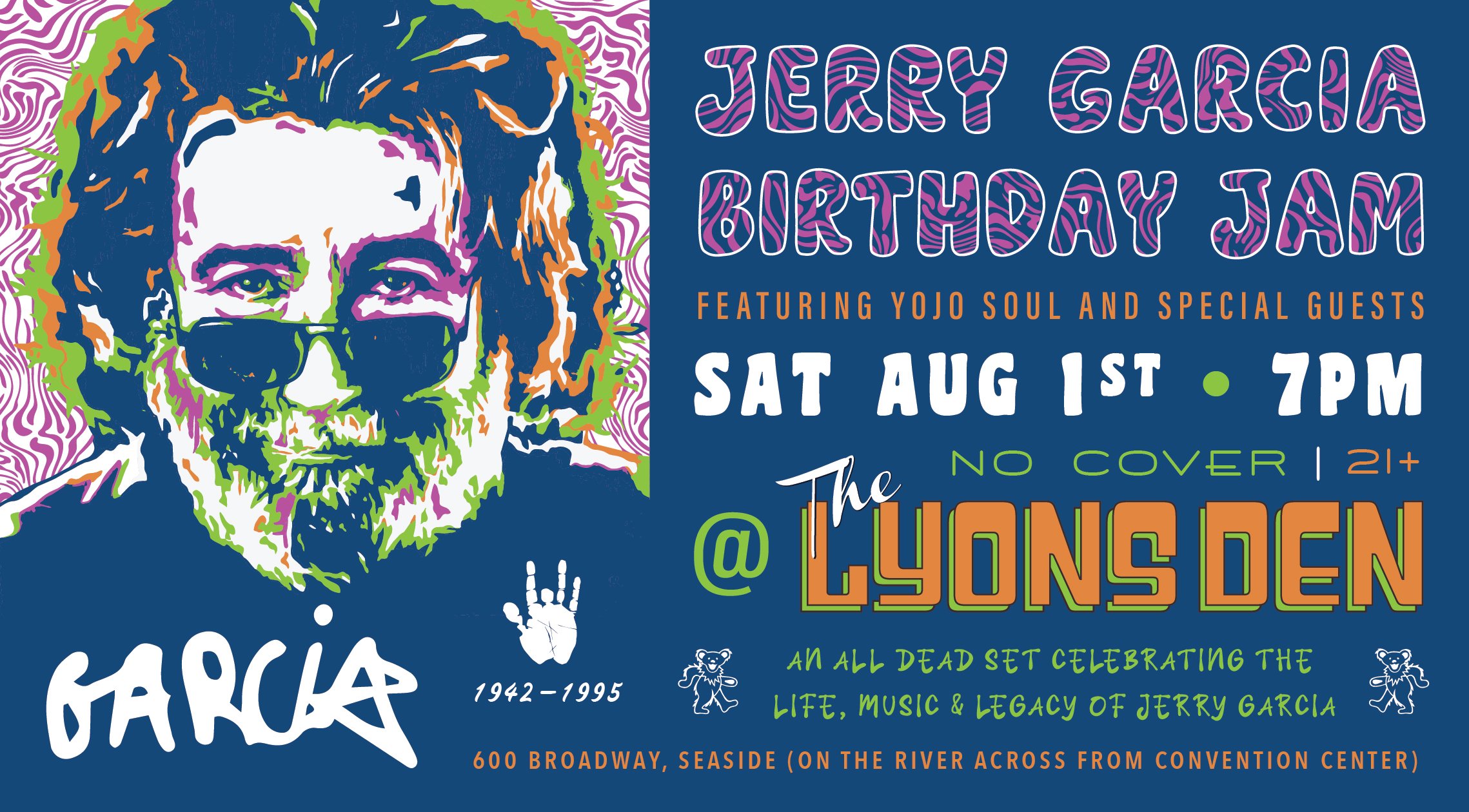 Jerry Garcia Jam Event Flyer