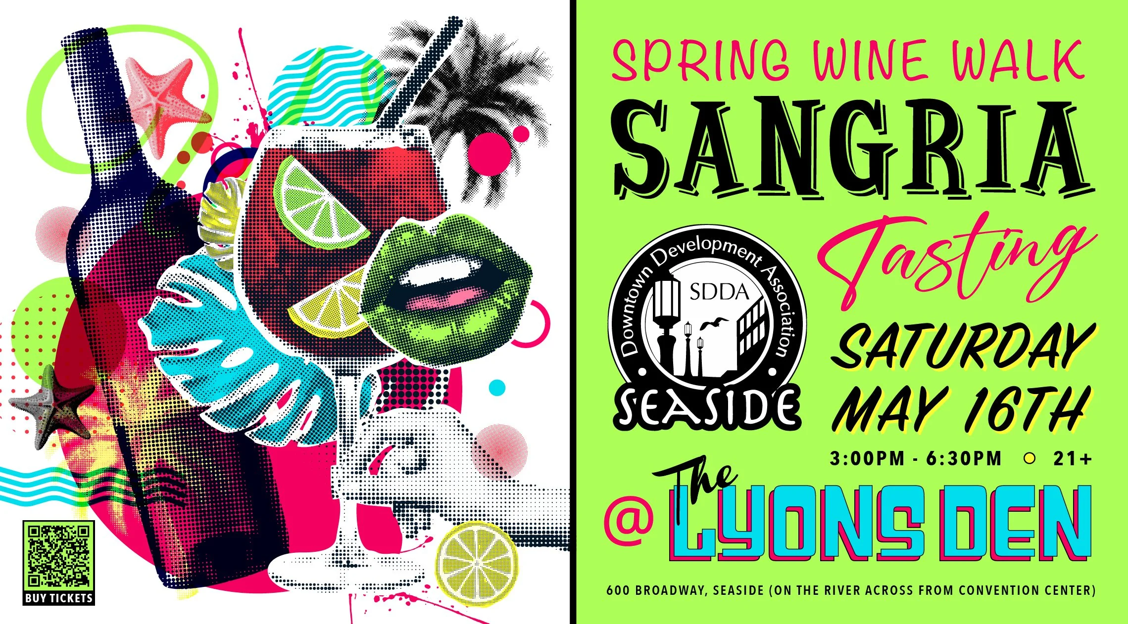 Spring Wine Walk Event Flyer