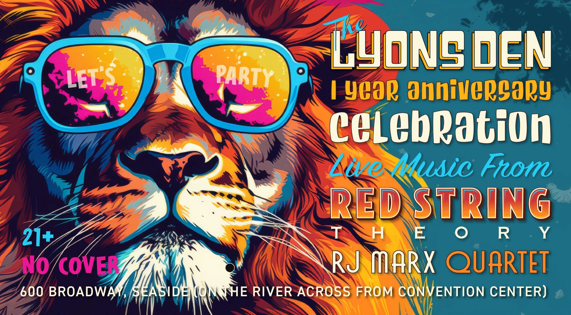 Lyons Den Anniversary Event Flyer