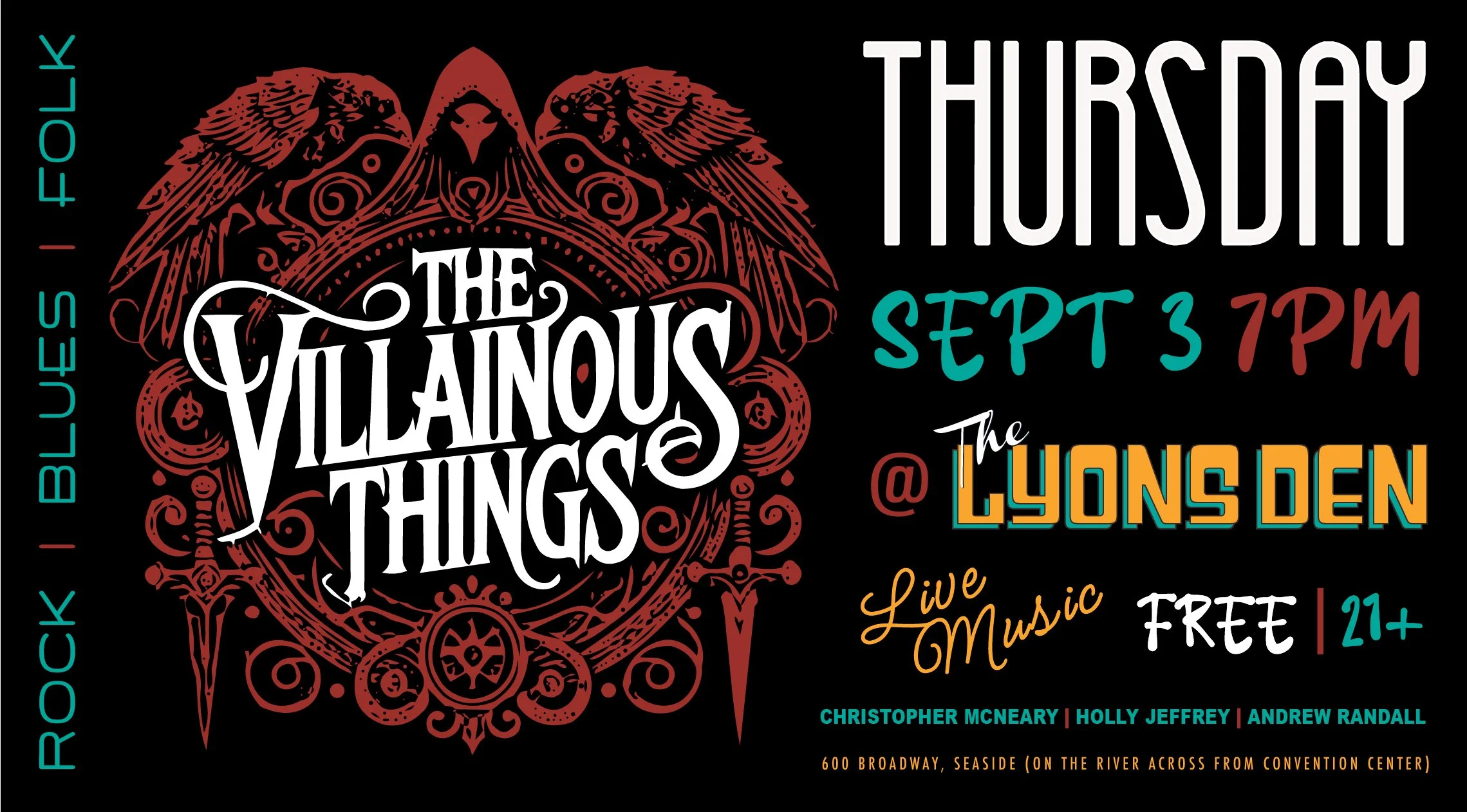 Villainous Things Event Flyer