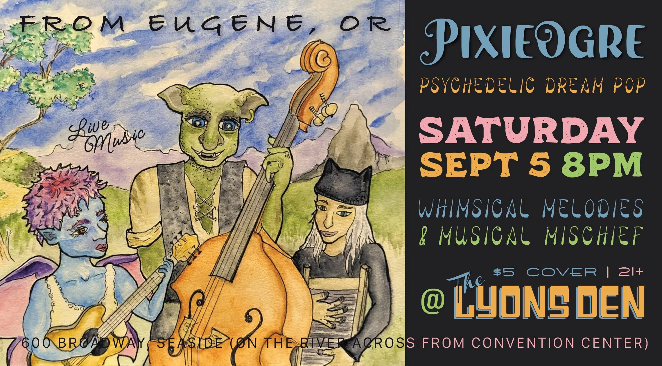 PixieOgre Event Flyer