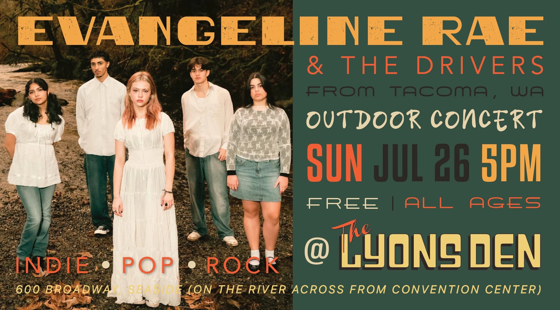 Evangeline Rae Event Flyer