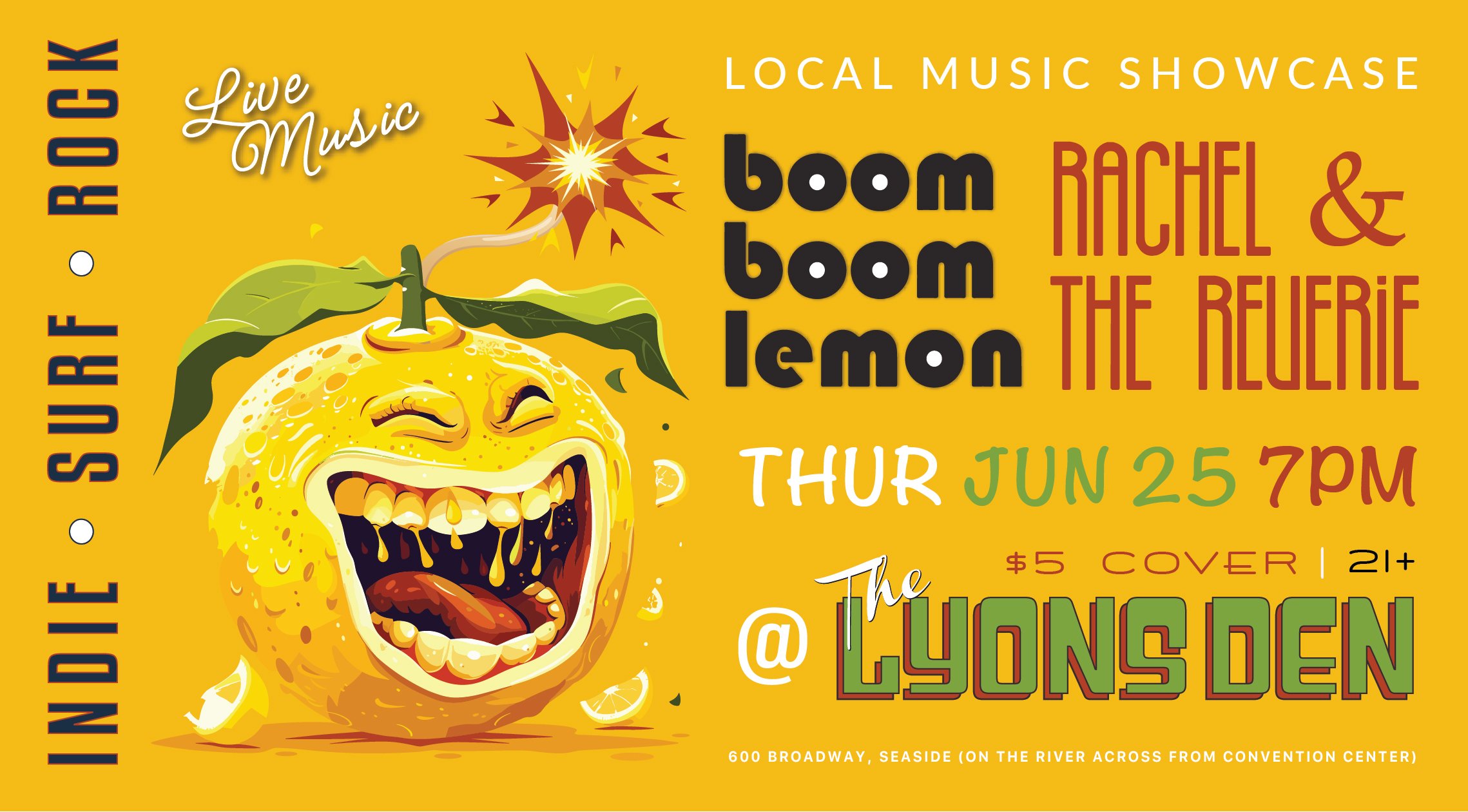 Boom Boom Lemon Event Flyer