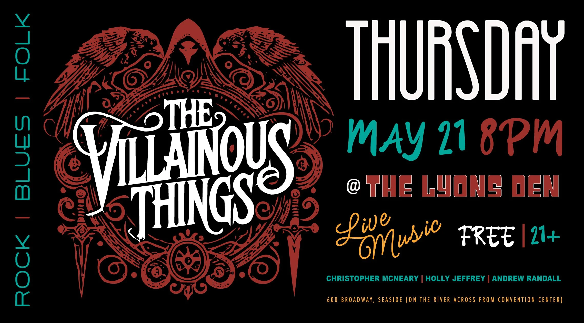 Villainous Things Event Flyer