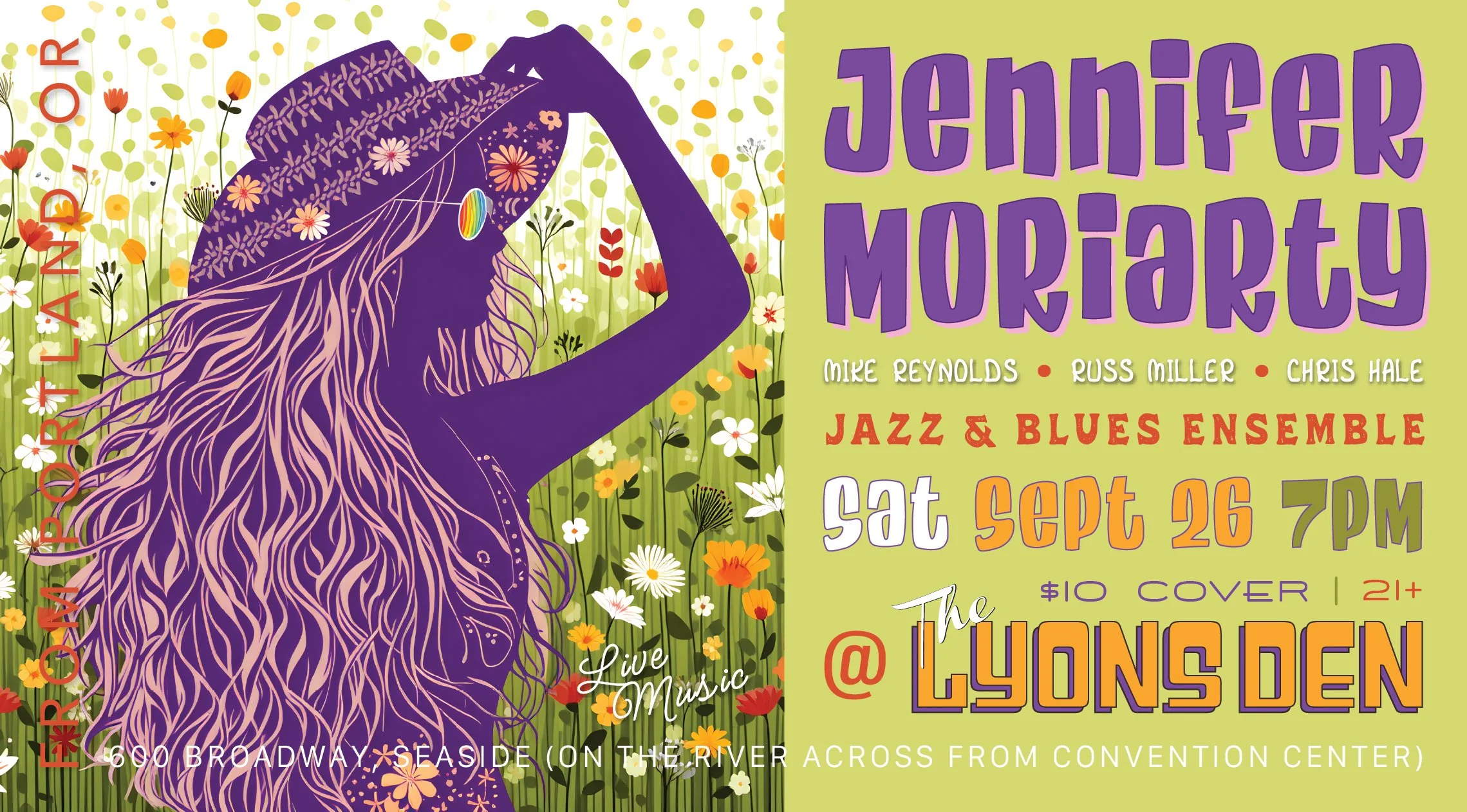 Jenny Moriarty Event Flyer