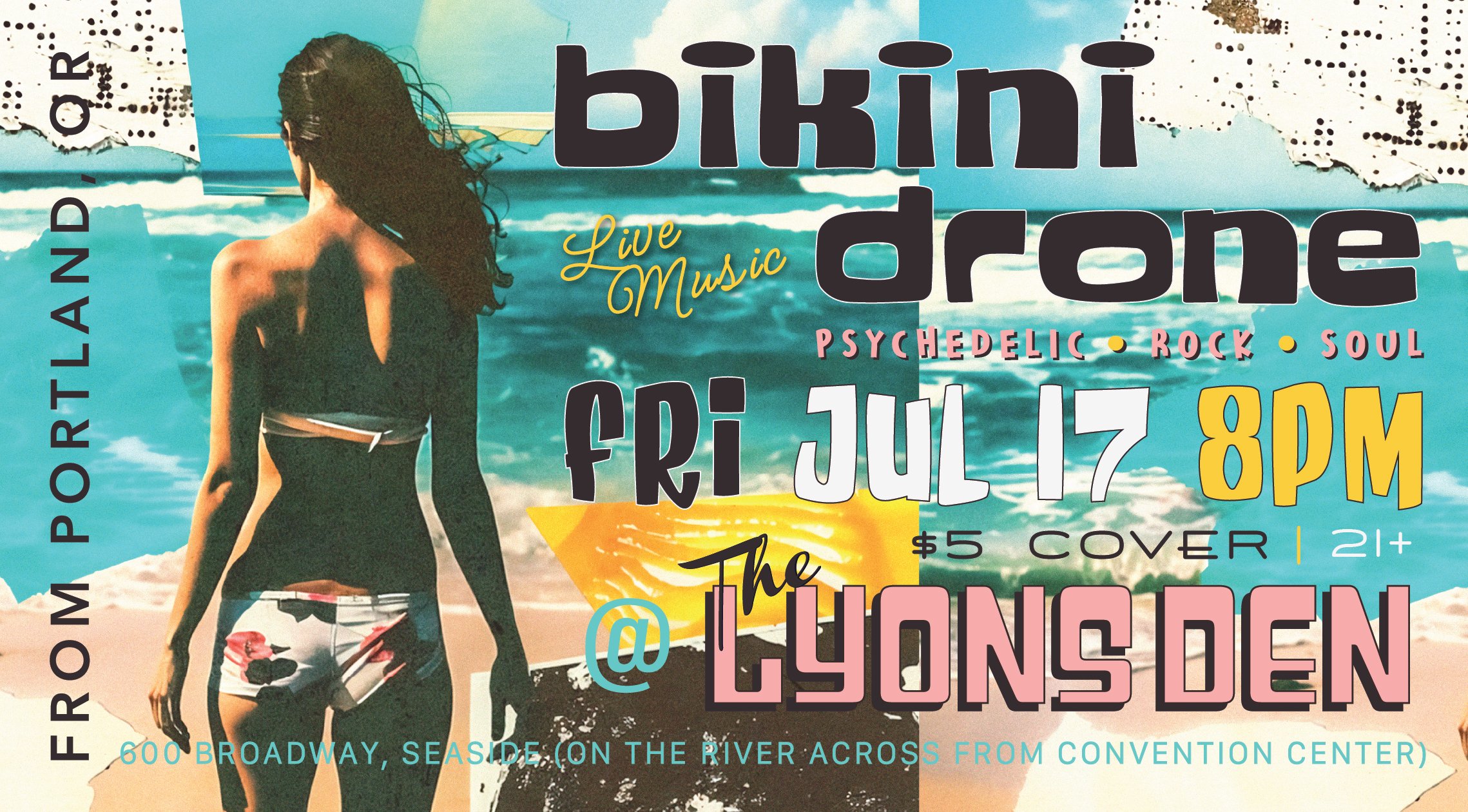 Bikini Drone Event Flyer