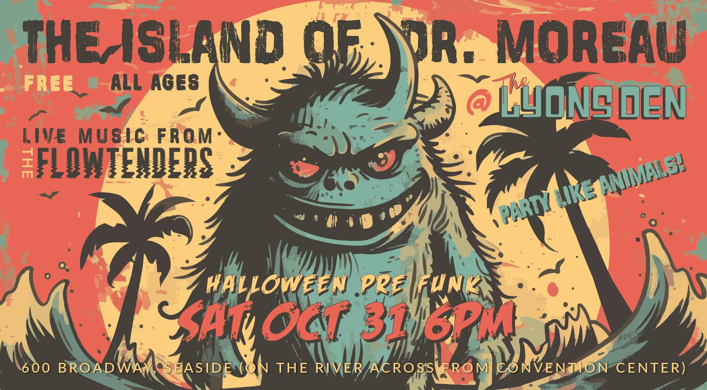 Flowtenders Halloween Event Flyer