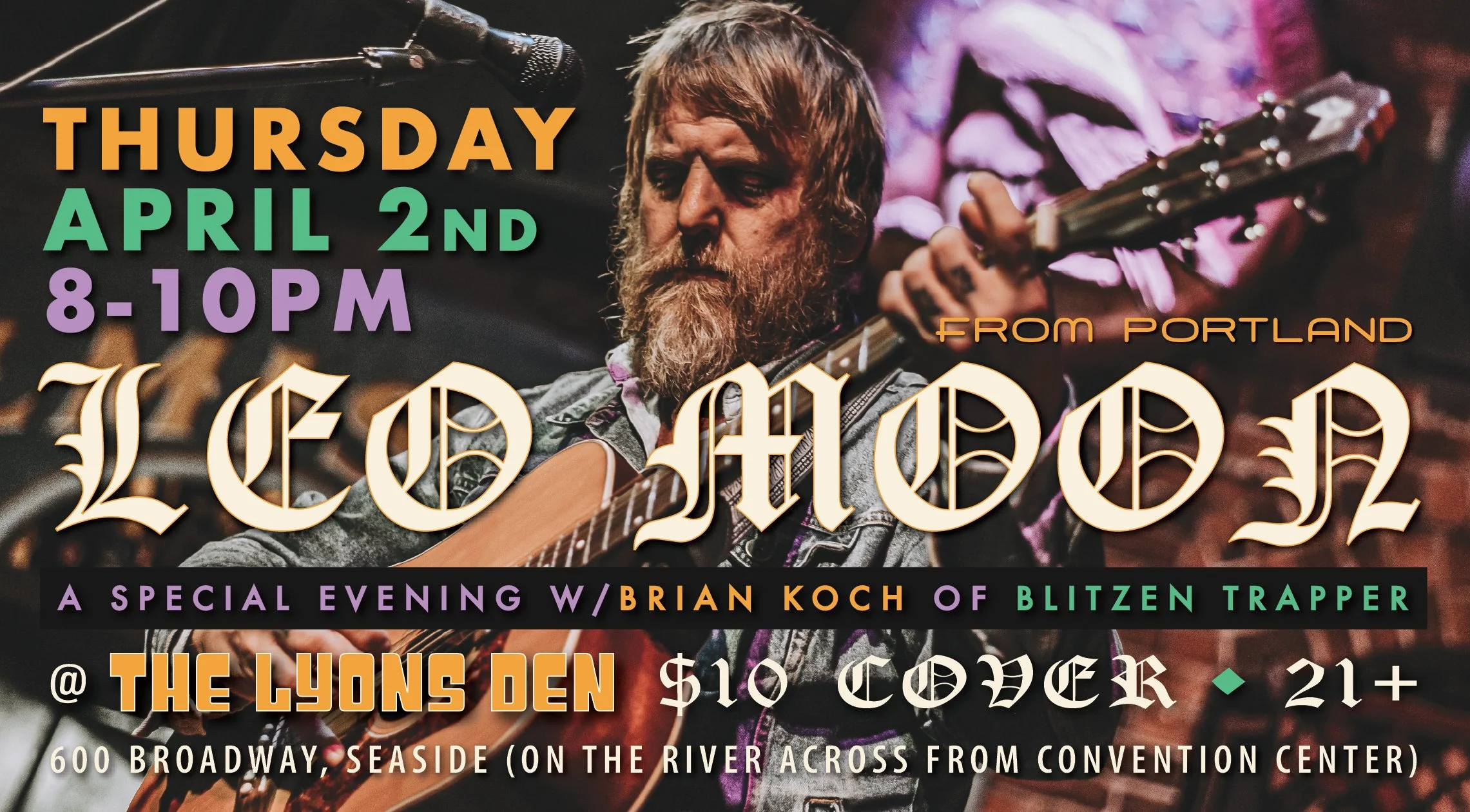 Leo Moon Event Flyer