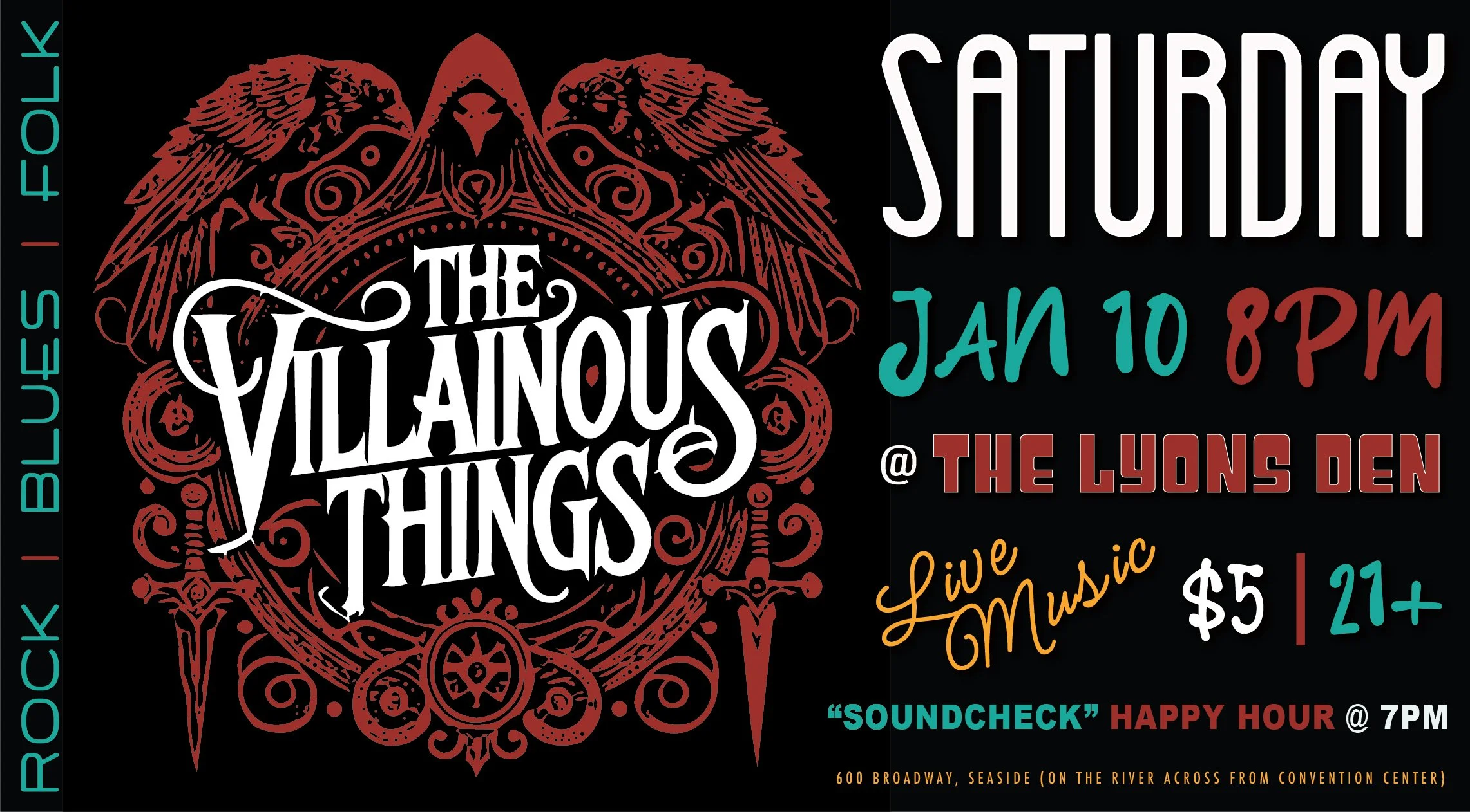 The Villainous Things (Rock/Blues/Folk) LIVE @ The Lyons Den