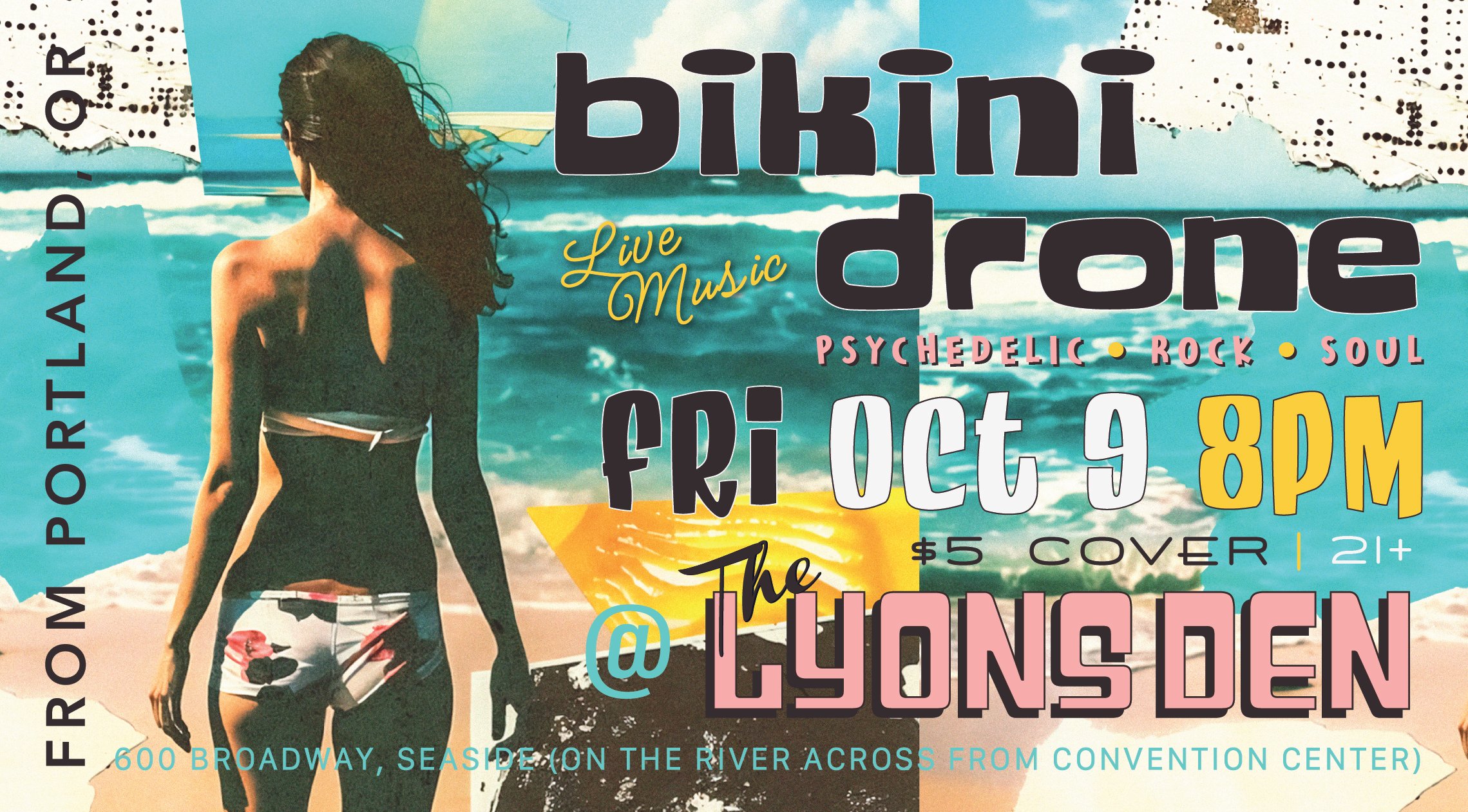 Bikini Drone Event Flyer