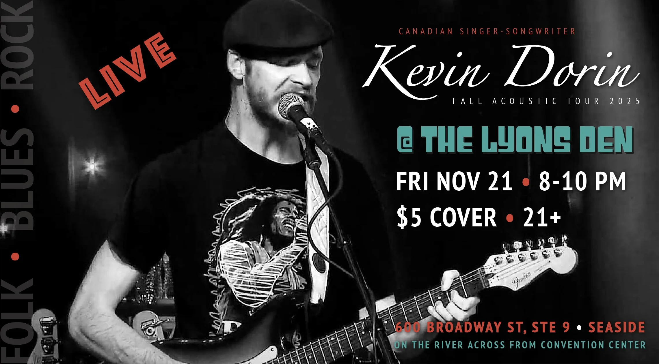 Kevin Dorin (Canadian Singer-Songwriter) LIVE @ The Lyons Den