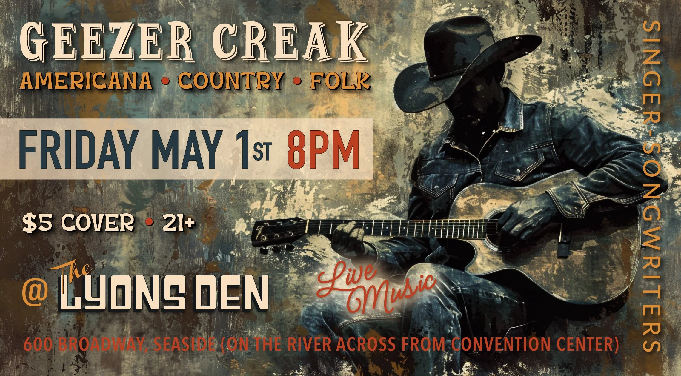 Geezer Creak Event Flyer