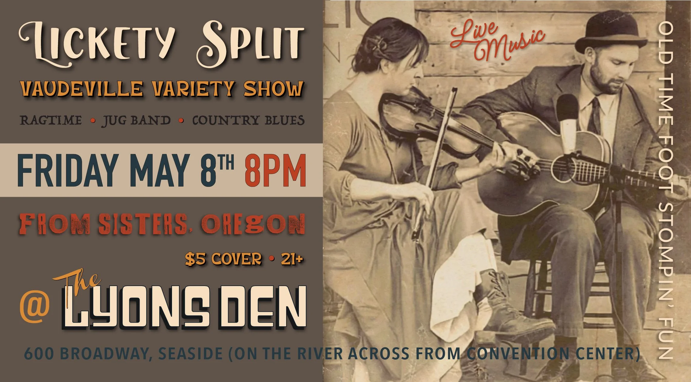 Lickety Split Event Flyer