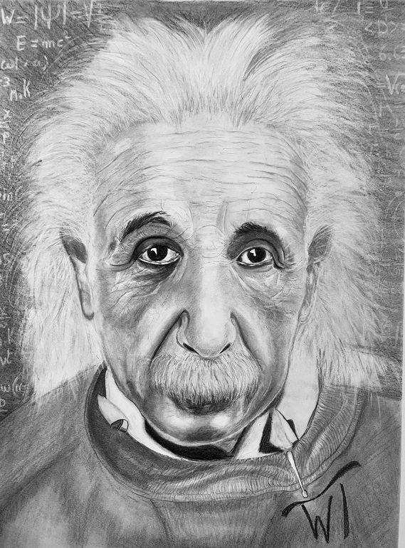 Einstein - Printed on Japanese Pearl Luster Paper - Walter Telemans Art Studio