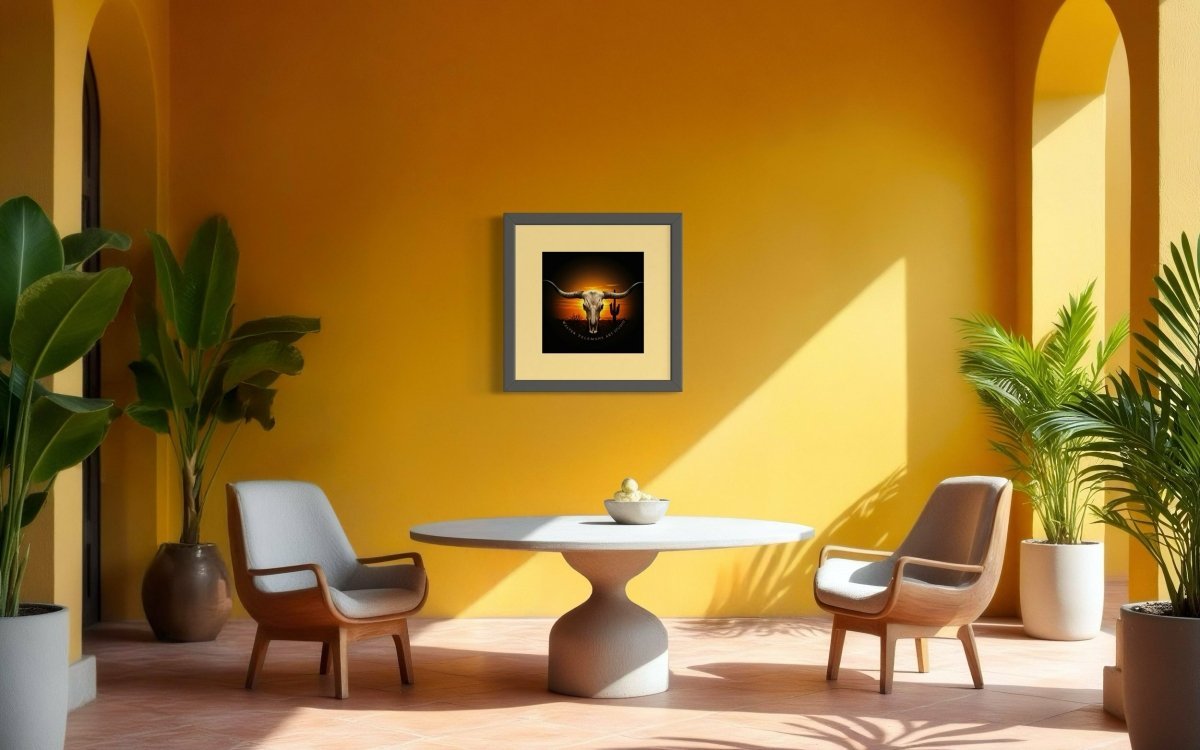 Desert Skull Logo - Printed on Pearl Luster Paper - Walter Telemans Art Studio