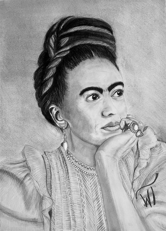 Frida - Printed on Pearl Luster Photo Paper - Walter Telemans Art Studio