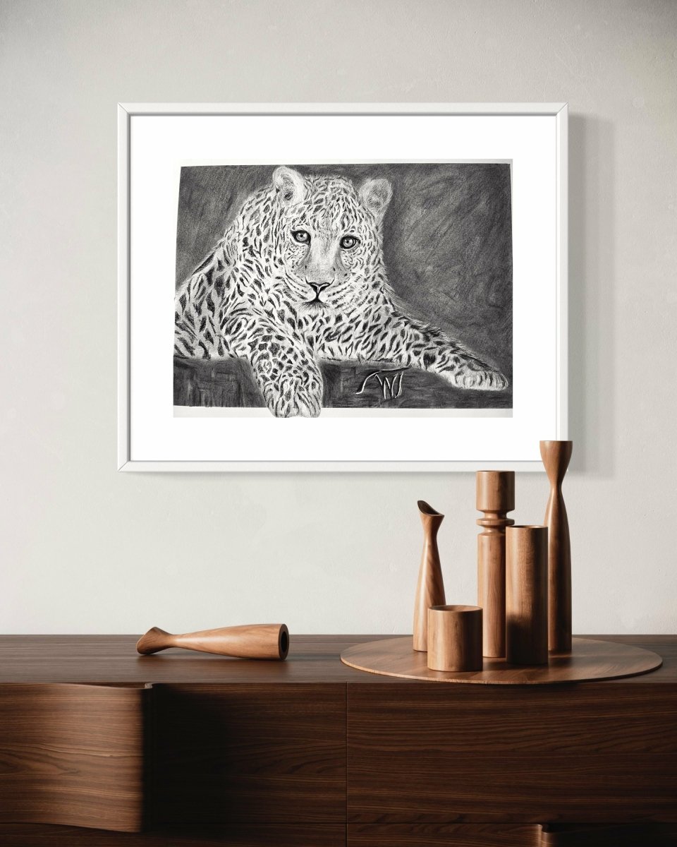 Canadian Snow Leopard - Japanese Pearl Luster - Walter Telemans Art Studio