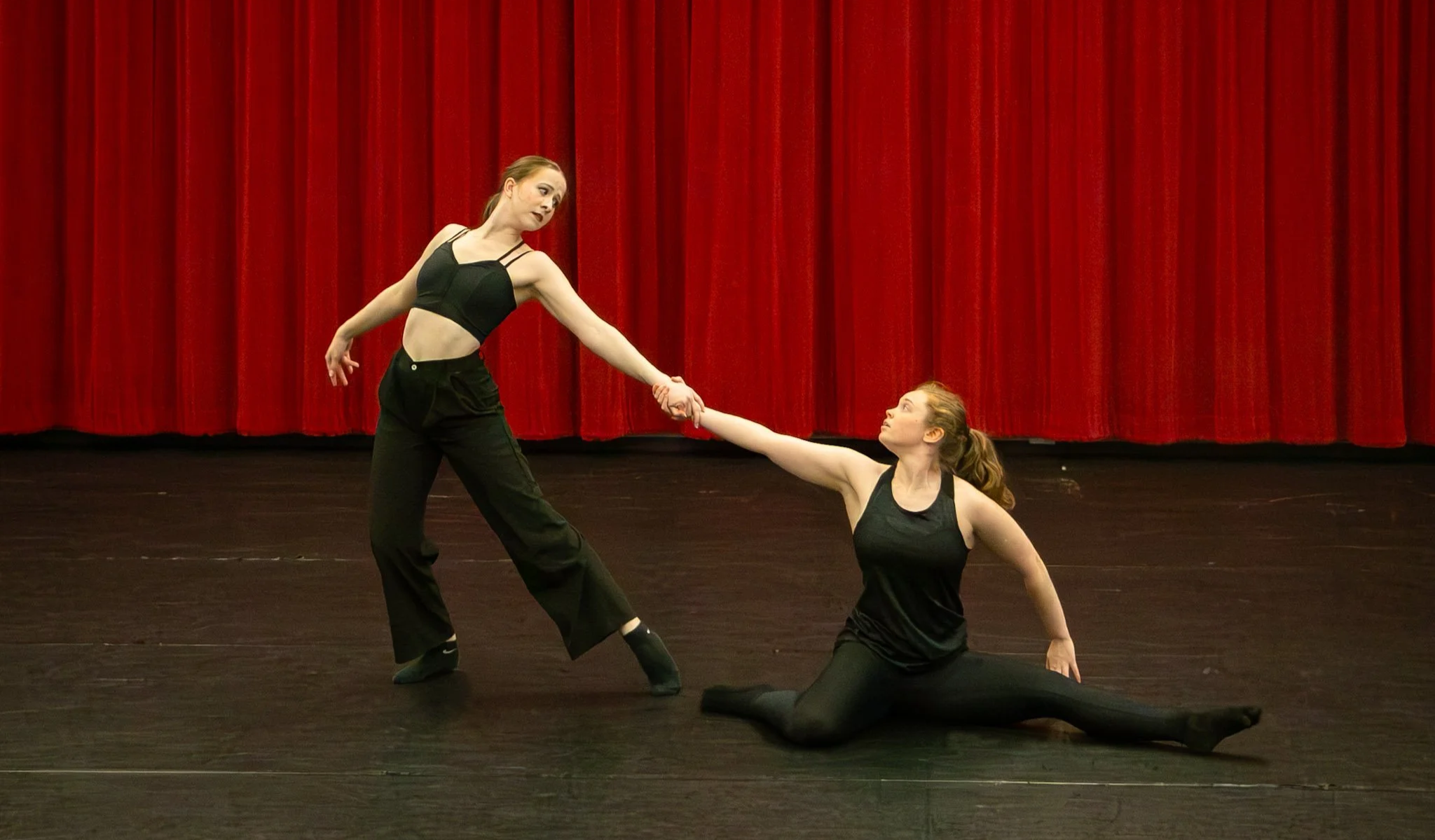 Emma Bryant and Lindsay Ludwinski performing "Landslide" at UDU's Last Chance to Dance 2026.