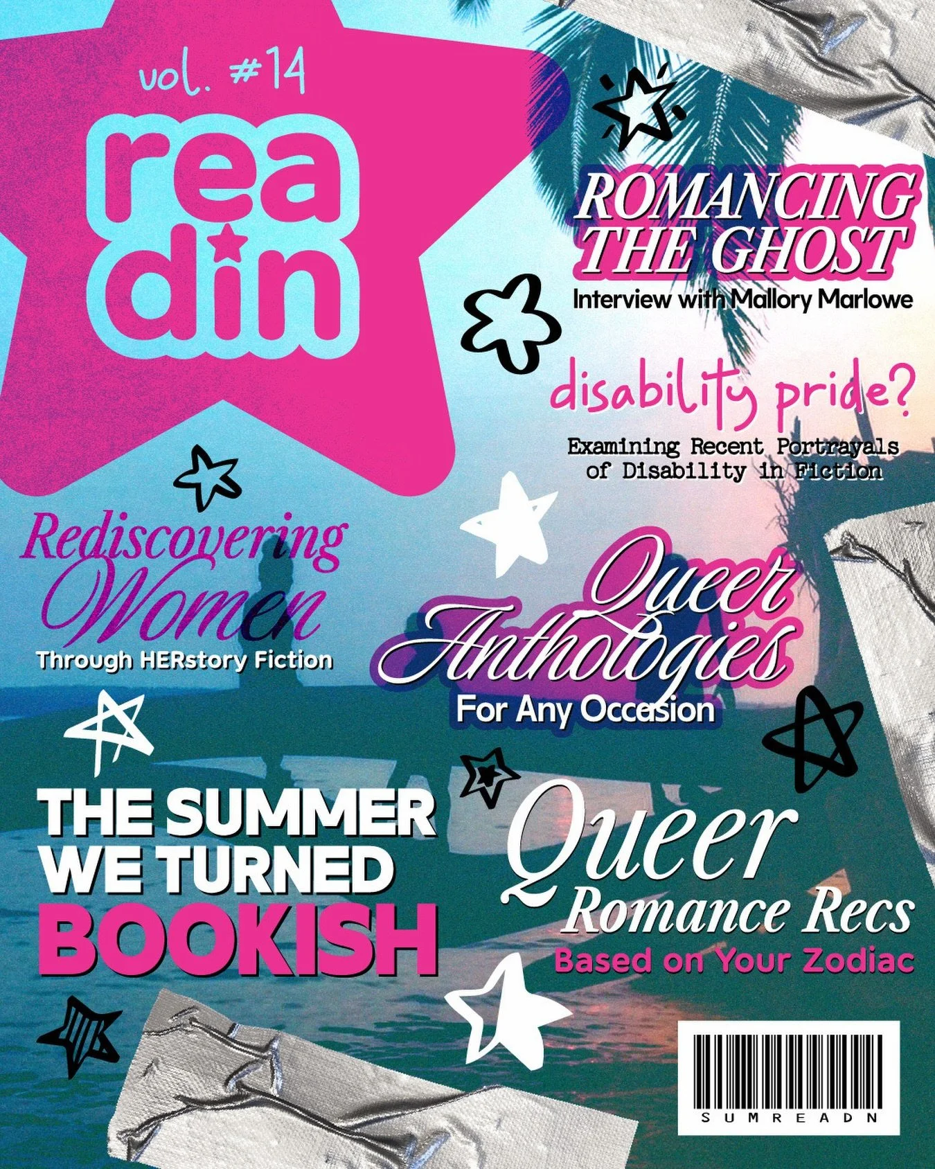 VOL #14 | JUNE/JULY 2026 

Suns out, books out! The June issue is full of articles that celebrate love, inclusion, and joy in romantic and literary forms. 

Check out new articles and more at readinmag.com 

Cover designed by Lindsey Steffey 

#readi