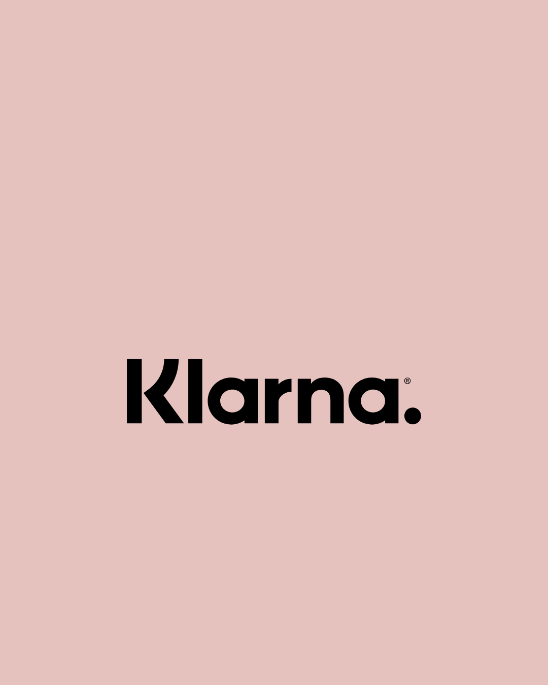 The word 'klarna' in lowercase black text 