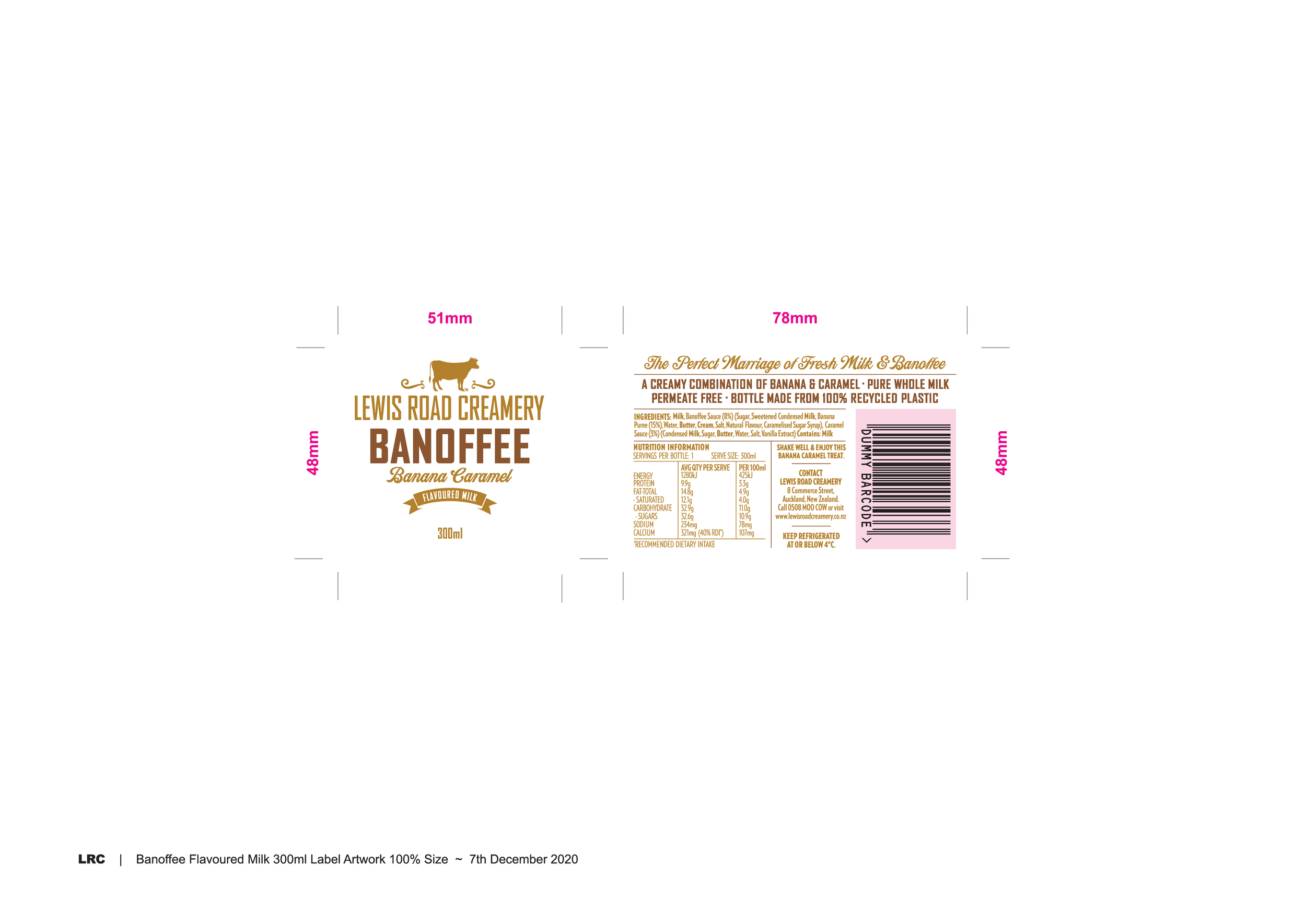 300ml Front & Back Label