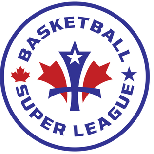 Logo of the Basketball Super League featuring a star and maple leaves.