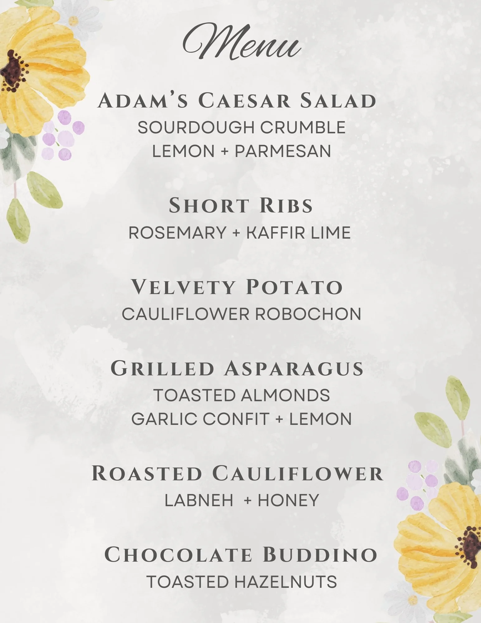 Family Style with One Protein