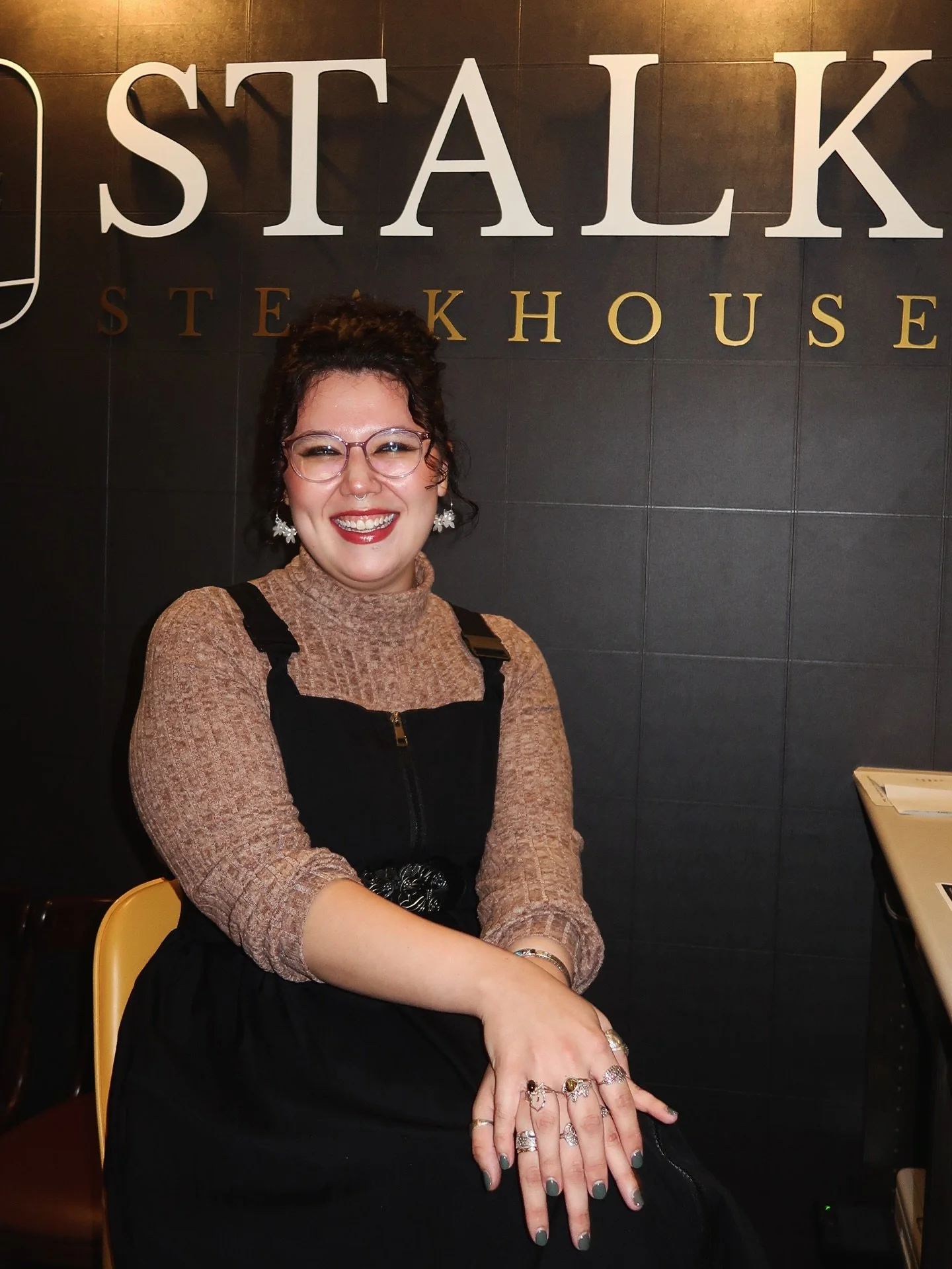 Meet Ozzriah, our Ma&icirc;tre D&rsquo; and one of the very first faces to welcome you into Stalk Steakhouse. Born and raised right here in Eagle River, she&rsquo;s a true local who has been with us since day one&mdash;helping open our doors, startin