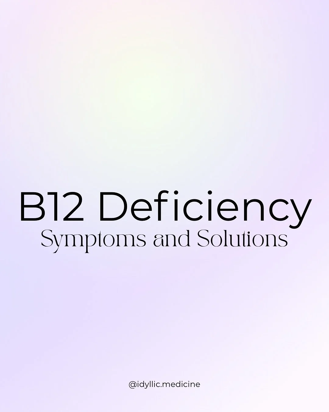 Feeling constantly tired, foggy, or numb? You might have a B12 deficiency&mdash;one of the most overlooked causes of low energy, poor mood, and nerve changes. 

Low B12 is common for vegans, vegetarians, and anyone with gut issues or long-term medica