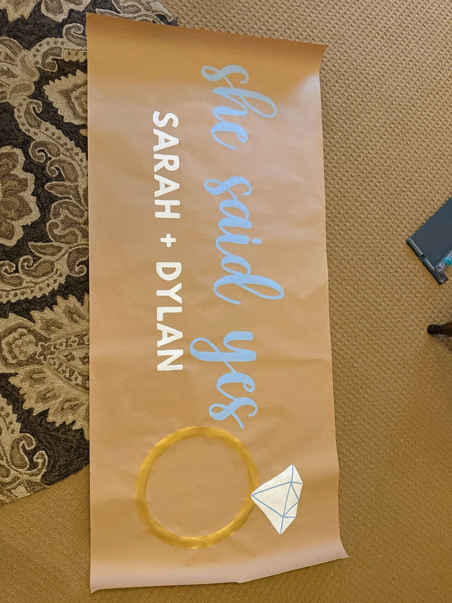Engagement banner for @sarahwiles_ !!🤍💍