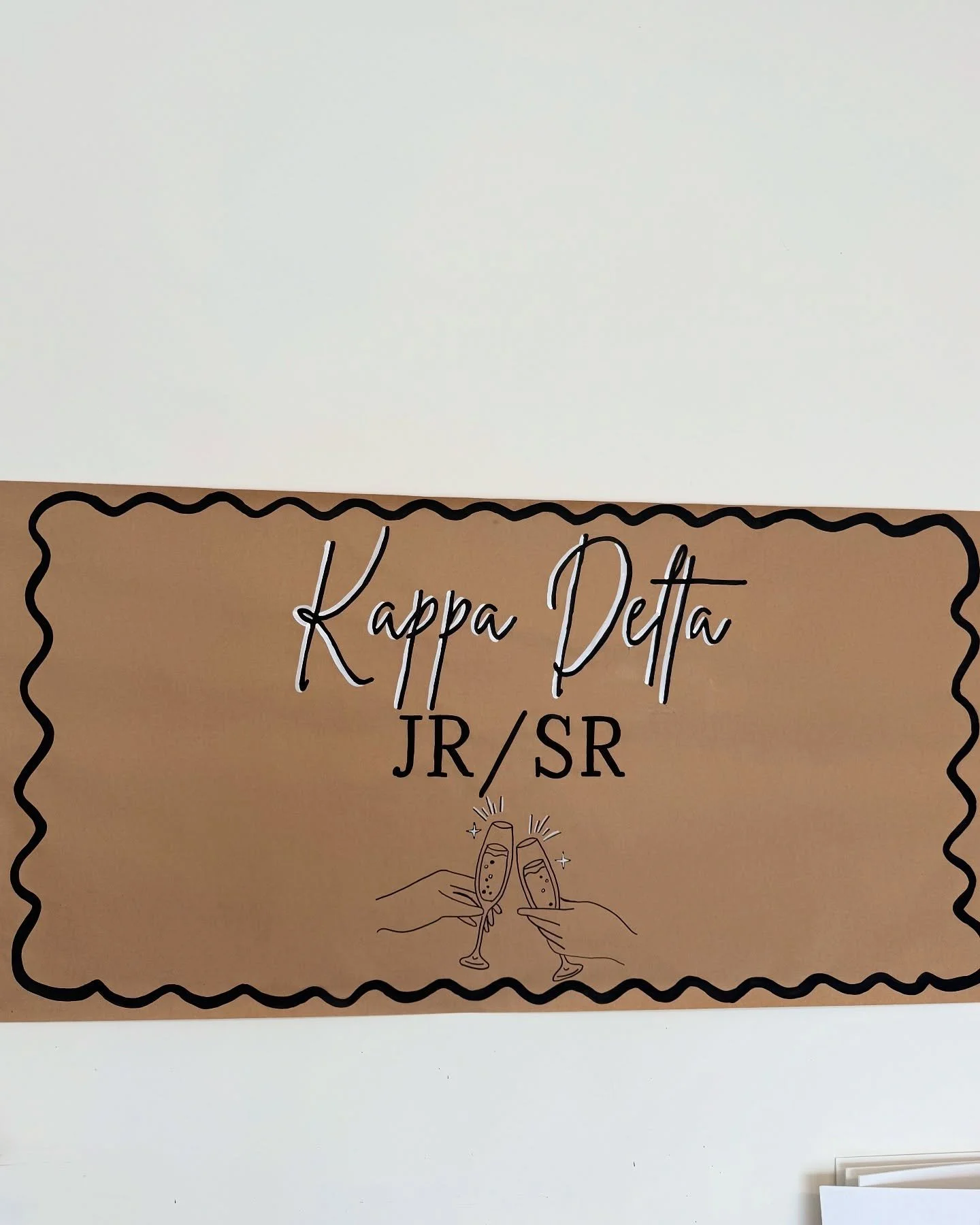 Kappa Delta JR/SR Banner!!🖤