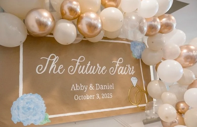 The most perfect couple!! 🤍 So happy I was able to make this banner for them! Congrats @abbycovington_ and @danielfair11 !!