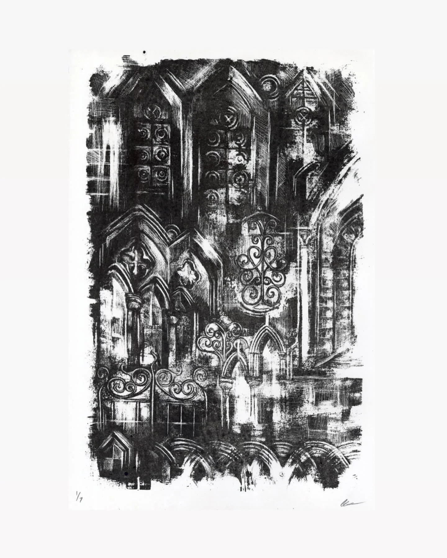 stone lithograph of arches 🫥