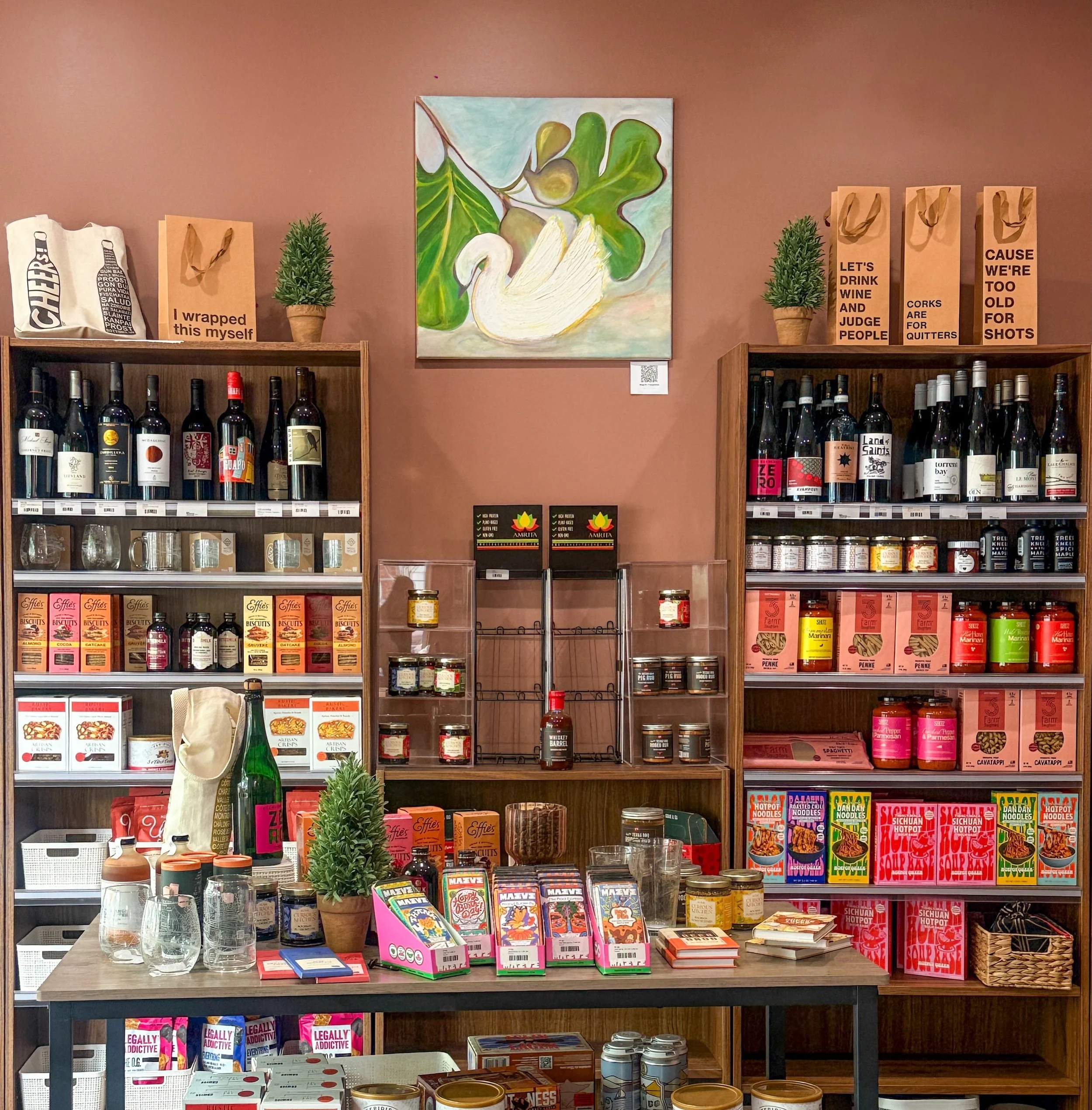 My mixed-media painting &ldquo;The Promise&rdquo; on display at @cameroncafe via Mayor Alyia Gaskins Art in Every Space Initiative!