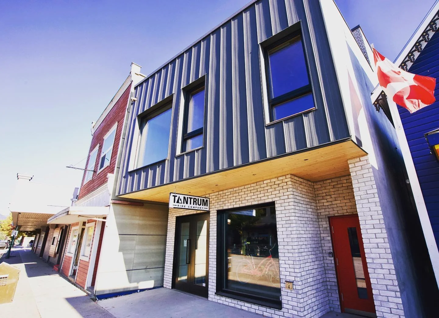 commercial building facade renovated by Keystone Carpentry professional carpenter in Squamish 
