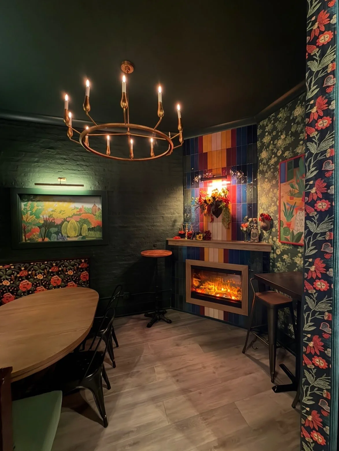 A first look inside De Colores. 🌺

Andersonville&rsquo;s newest dining room has officially come to life.

Bloom &amp; Co. had the honor of designing and building this space from the ground up, creating a restaurant that feels layered, intimate, colo