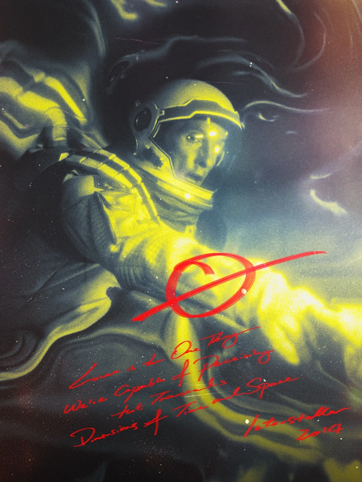 Love is the one thing we&rsquo;re capable of perceiving that transcends dimensions of time and space. 
#Interstellar #ChristopherNolan #braindamagecreative