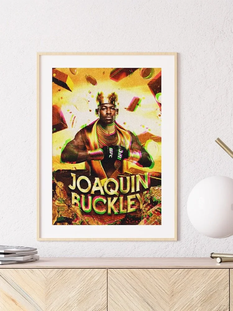 Joaquin Buckley poster UFC Merch new mansa welterweight St Louis Missouri Champion knockout striking mma fighter bdcmma brain damage creative shirt mixed martial art collectible combat sports