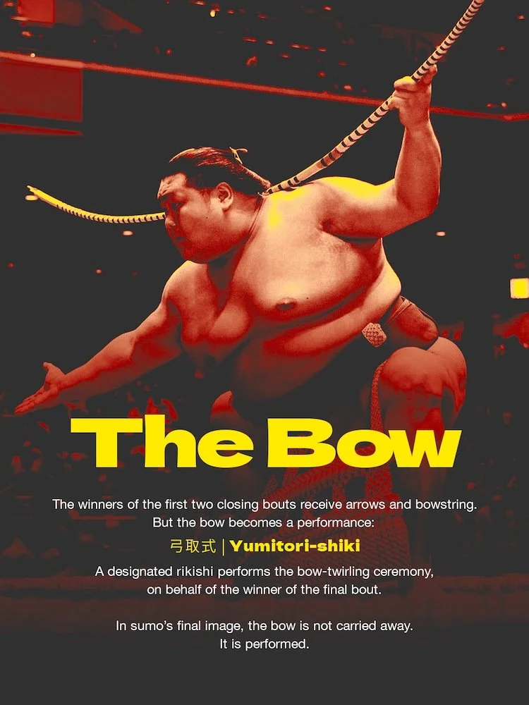 sanyaku meaning sumo bow ceremony sumo final day ceremony Kore yori sanyaku sumo basho final day sumo arrows bowstring bow 三役 相撲 千秋楽 小結 関脇 大関 弓取式 これより三役 bardo craft bdcmma