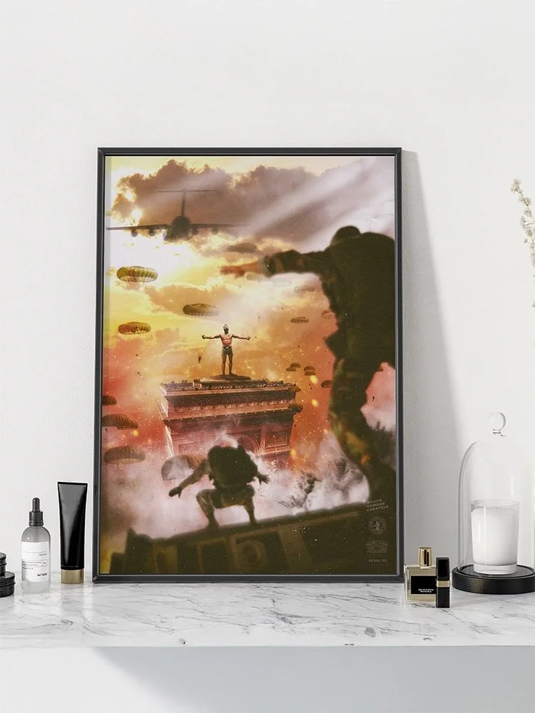 Benoit Saint Denis Merch poster UFC God of War knockout Featherweight champion Mexican striking mma fighter bdcmma brain damage creative mixed martial art collectible combat sports training boxing