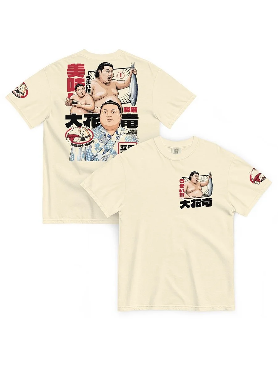 okaryu kazuma tatsunami stable t shirt 大花竜 勝磨 立浪部屋 sumo wrestler rikishi shirt grand sumo apparel japanese sumo fan tee 大相撲 力士 tシャツ 相撲 ファン グッズ 日本 相撲 トーナメント スポーツ シャツ