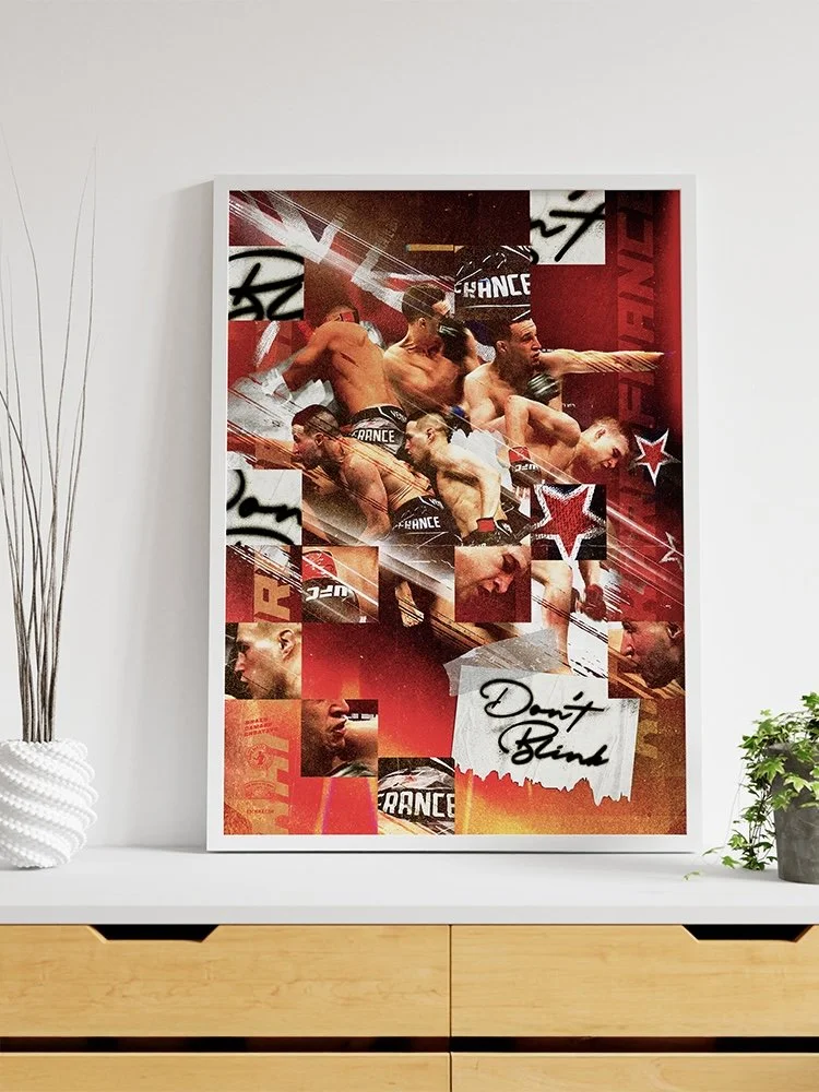  Kai Kara France UFC poster Kai Kara France Don't Blink MMA fighter wall art UFC wall art Kai Kara France fighter poster fighter wall art fight fan decor bardo craft bdcmma