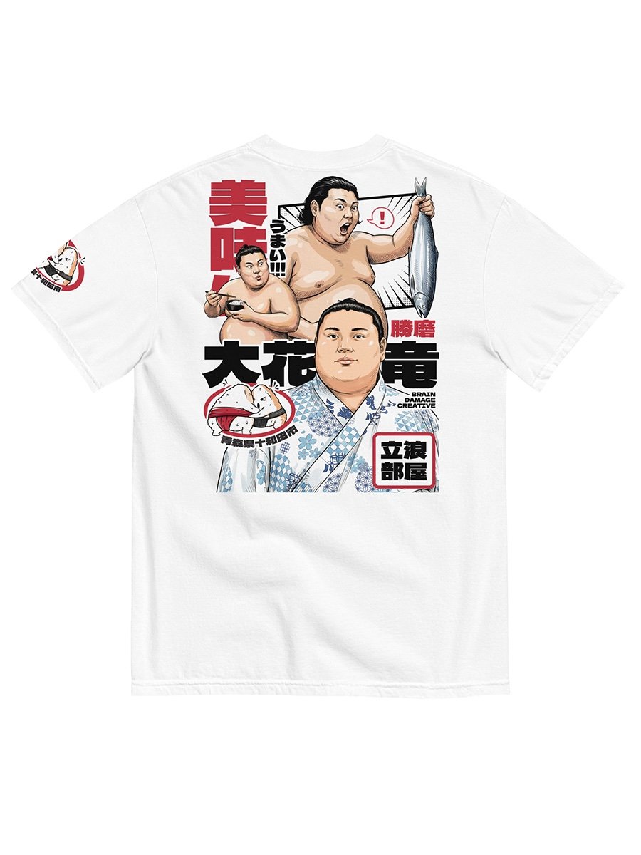 okaryu kazuma tatsunami stable t shirt 大花竜 勝磨 立浪部屋 sumo wrestler rikishi shirt grand sumo apparel japanese sumo fan tee 大相撲 力士 tシャツ 相撲 ファン グッズ 日本 相撲 トーナメント スポーツ シャツ