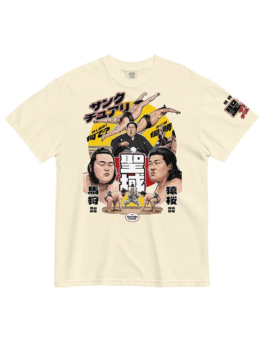 Sanctuary sumo netflix series shirt Sanctuary Japanese sumo netflix drama ivory graphic tee sumo wrestling fan apparel Japanese TV series shirt sumo culture shirt bardo craft bdcmma.jpg