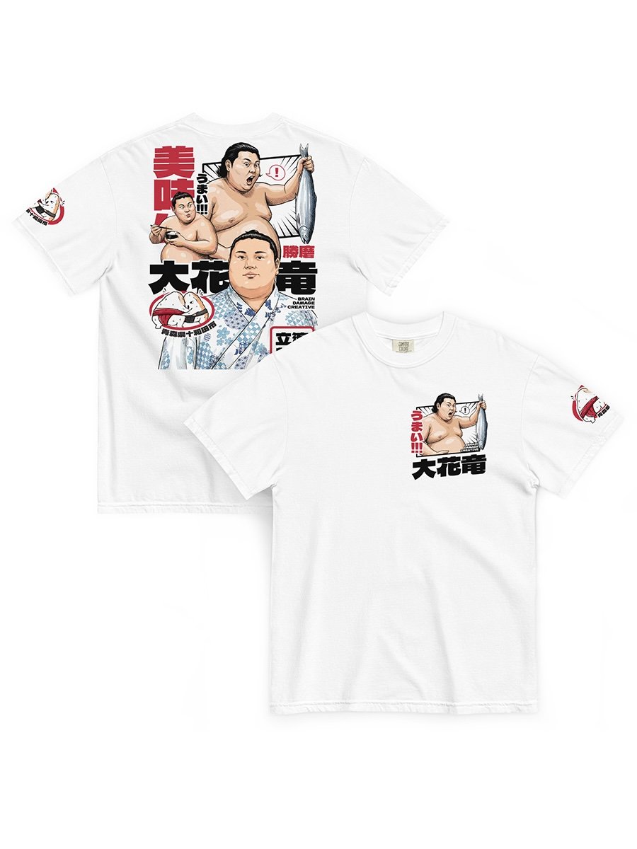 okaryu kazuma tatsunami stable t shirt 大花竜 勝磨 立浪部屋 sumo wrestler rikishi shirt grand sumo apparel japanese sumo fan tee 大相撲 力士 tシャツ 相撲 ファン グッズ 日本 相撲 トーナメント スポーツ シャツ