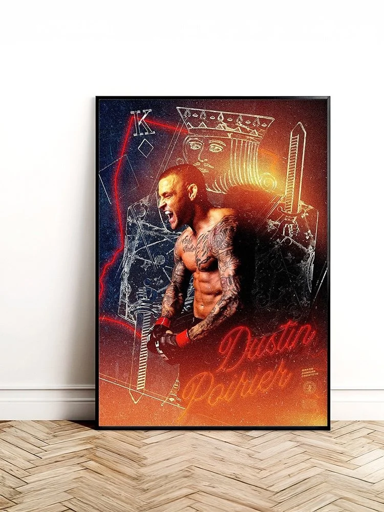 Dustin Poirier Merch Tshirt UFC Diamond knockout lightweight champion knockout striking mma fighter bdcmma brain damage creative poster mixed martial art collectible combat sports training boxing